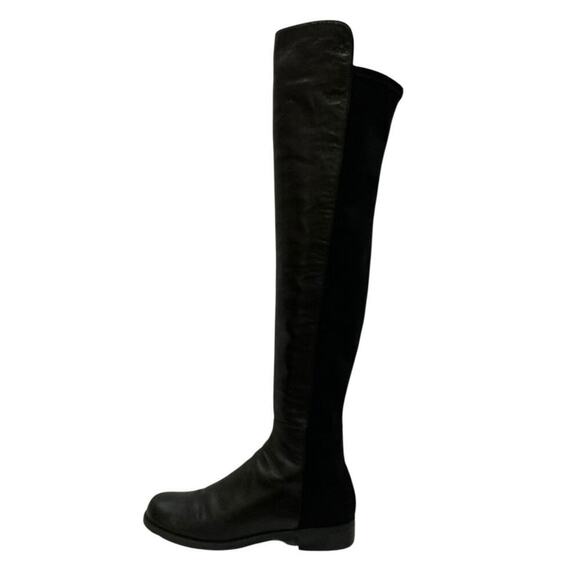 Stuart Weitzman 5050 Boot In Nappa Leather Over The Knee Boot In Black Size 8 - Picture 10 of 16